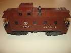 1940s Lionel Brown Red Caboose #6457 027 Gauge Train Car