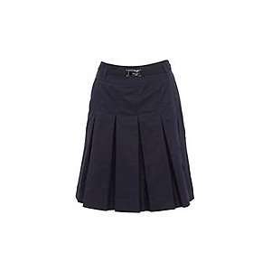  Dark blue inverted pleat skirt 