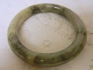   Chinese Semi Translucent GRADE A Jadeite Jade Bangle Bracelet Rare