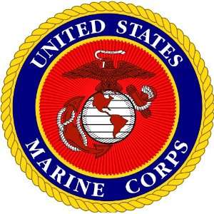  3.8 US Marine Corps Seal Decal Sticker 