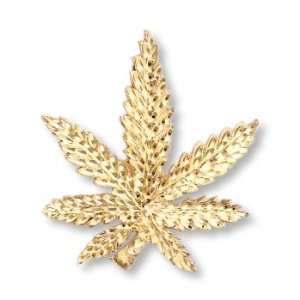  LIOR   Pendant Marijuana   Gold Plated Jewelry