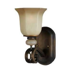  Ironstone Wall Sconce in Platinum Bronze