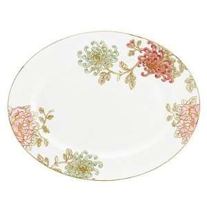  Lenox Marchesa Painted Camellia Oval Platter 13in
