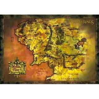   Lord of the Rings   Map of Middle Earth 12x18 Poster