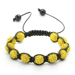  Lemonade 11 CZ Yellow Jabari Disco Ball Bracelet: Jewelry