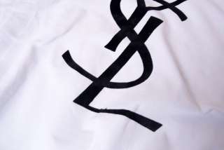   Yves Saint Laurent/ velvet logo Size XL, New, white Long sleeve  