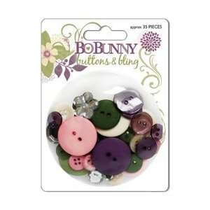  Bo Bunny Jazmyne Buttons & Bling Approximately 35 Pieces 