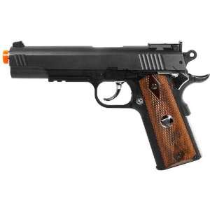  TSD Sports M1911 Tac Pistol Heavy Weight, Black with Wood 