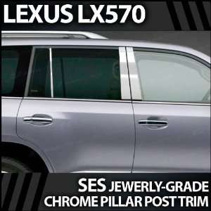  2009 2012 Lexus LX570 6pc. SES Chrome Pillar Trim Covers 