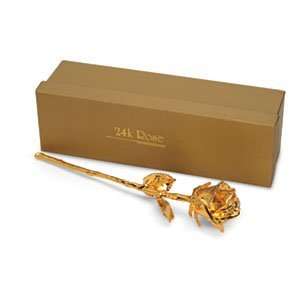  24kt Dipped Gold Rose Bud/24kt Gold Plated Jewelry