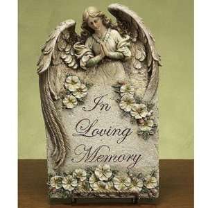  In Loving Memory Sympathy Angel Plaque: Home & Kitchen