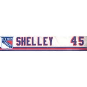  Jody Shelley #45 New York Rangers 2009 2010 Game Used 