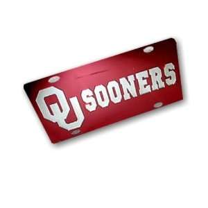   License Plate w/Logo Sooners design:  Sports & Outdoors