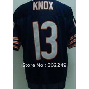  chicago bears #13 johnny knox blue jerseys orange numbers 