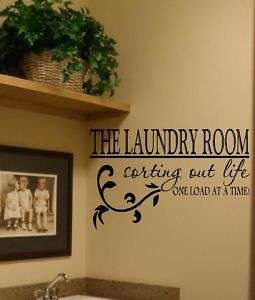 The Laundry Room Vinyl Wall Decal Decor Lettering Art  