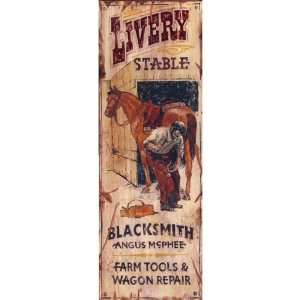  Customizable Livery Stable Vintage Style Wooden Sign 