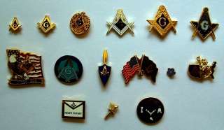 Masonic Lapel Pin Collection  