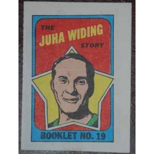  1971 Topps Hockey Comics Juha Widing #19 