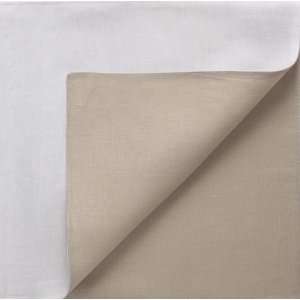  Chilewich Reversible Linen Napkin   White/Flax, Set of 
