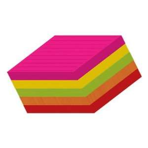   , Mixed Neon Colors, Line ruled, 3x5 Inches, 5/pack: Office Products