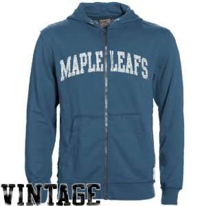 Original Retro Brand Toronto Maple Leafs Light Blue Raw Edge Full Zip 