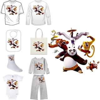 Kung Fu Panda 2 Party Favor T Shirt, Digital Print  
