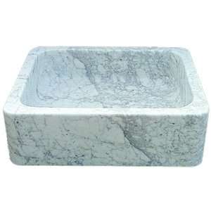  Stone KALYPSO LG 26 x 18 White Granite Farmhouse Sink 