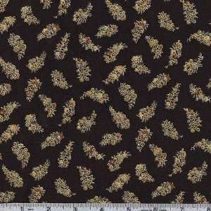   Allover Petite Paisley Black Fabric By The Yard: Arts, Crafts & Sewing