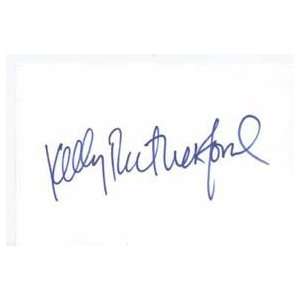 KELLY RUTHERFORD Signed Index Card In Person