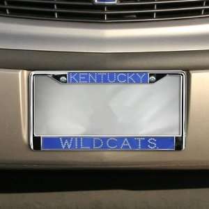  Kentucky Wildcats Royal Blue Bling Chrome License Plate 