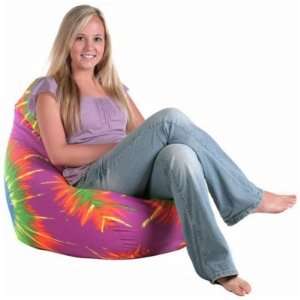   Comfort Research Large Tie Dye Teardrop Bean Bag Chair
