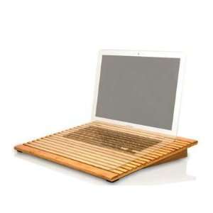  Macally Bamboo Cooling Stand For Laptop With Dual Fans 