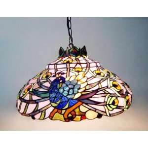  Peacock Tiffany styled Hanging Lamp: Home Improvement