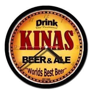  KINAS beer and ale cerveza wall clock 