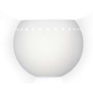  Islands of Light Compact Bowl Shape Ceramic Wall Sconce 