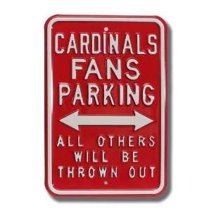  MLB St Louis Cardinals Red Thrown Out Parking Sign: Sports 