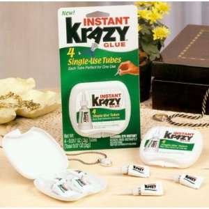  Krazy Glue Instant Crazy Glue 4 Single Use Tubes of 0.017 