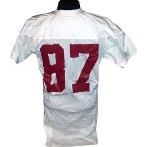 #87 Alabama Game Used White Football Jersey (Name Removed 