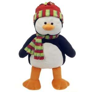   Sitting Penguin with Christmas Hat & Scarf (Case of 1): Home & Kitchen