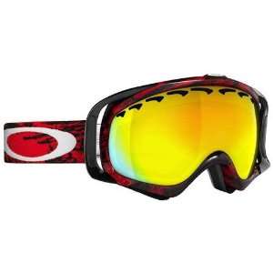  Oakley Crowbar Mens Snowboard Goggles   Red Ever Camo 