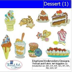  Digitized Embroidery Designs   Dessert(1) Arts, Crafts 