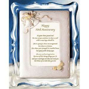 Need a 50th Anniversary Wedding Gift   3 Dimensional Ceramic Picture 