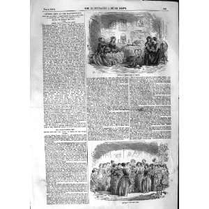 1852 PASTRYCOOKS SCHOOL STUDENTS KITTY LETTERS PRINT