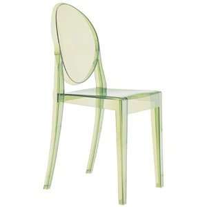  Kartell Victoria Ghost Chair Transparent Green by Philippe 