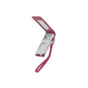  iPod Video Leather Flip Case in Pink/White: Electronics