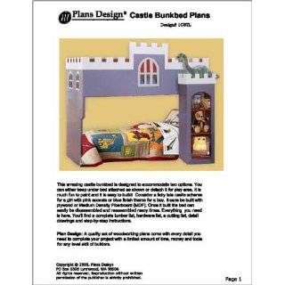   Castle Loft/bunk Bed Woodworking Plans  Design #1CSTL by Plans Design