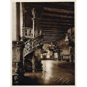  1925 Interior Spiral Staircase Rathaus Bremen Germany 