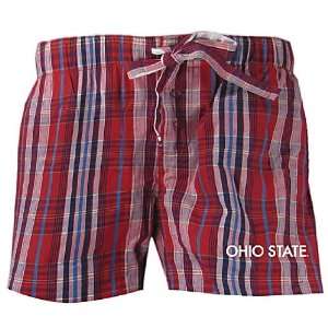   State Buckeyes Womens Red Spectrum Boxer Shorts