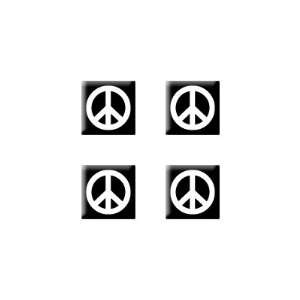  Peace Symbol   Set of 4 Badge Stickers Electronics