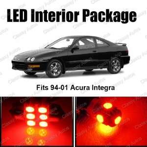  Acura INTEGRA Red Interior LED Package (6 Pieces 
